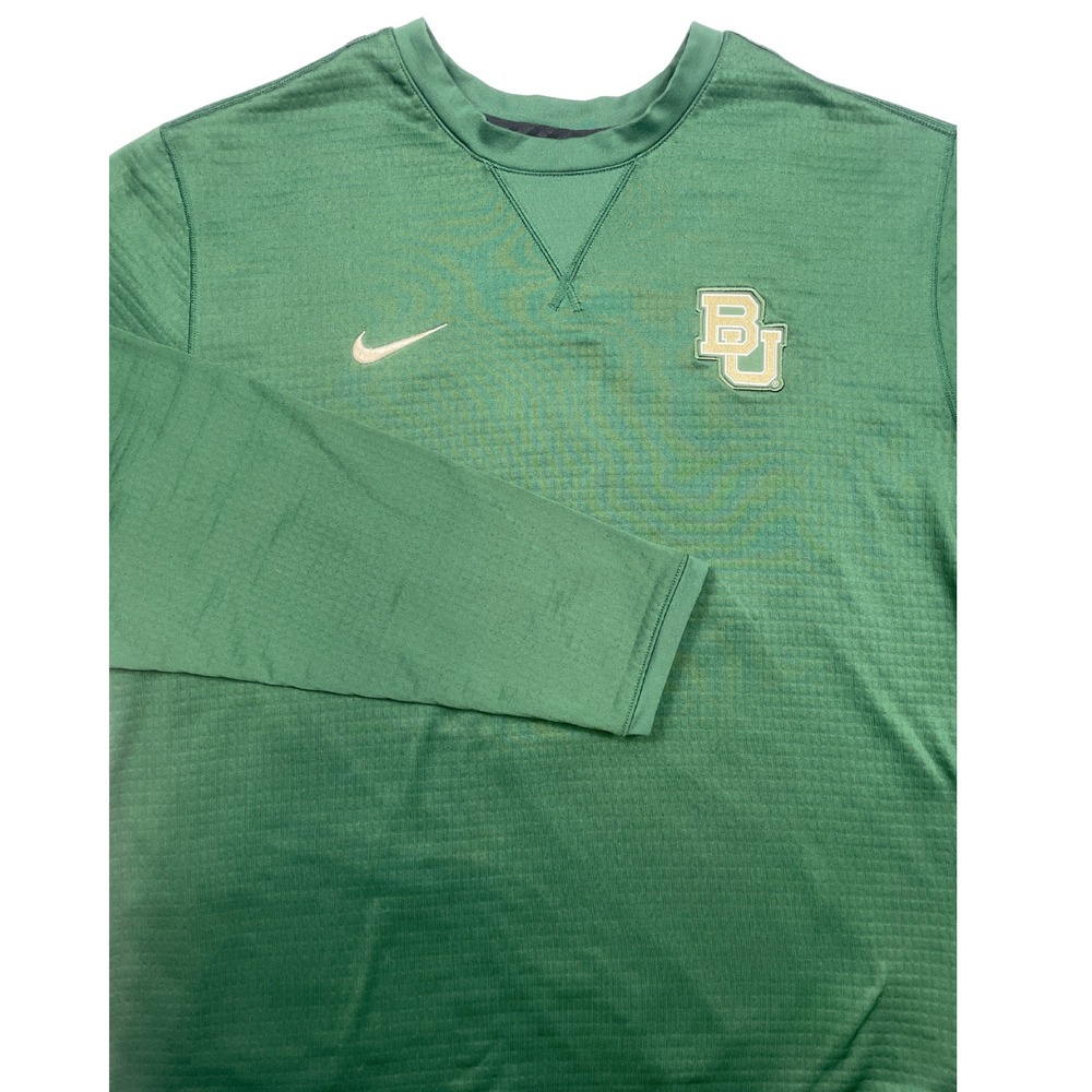Nike Baylor Performance Sweatshirt Green Men XL Long Sleeve -Excellent Condition